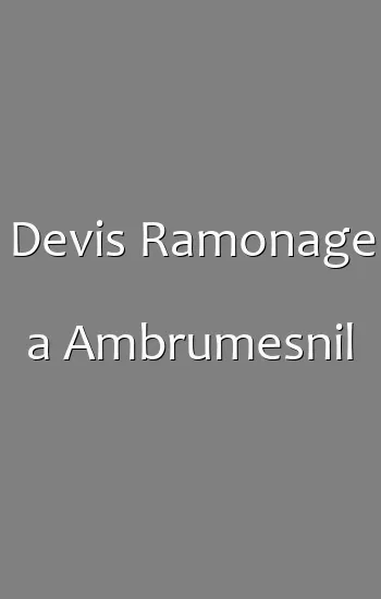 Devis Ramonage a Ambrumesnil