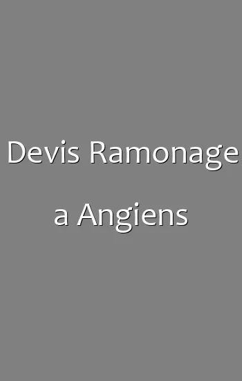Devis Ramonage a Angiens