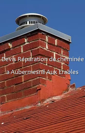 Devis Réparation de cheminée a Aubermesnil Aux Erables