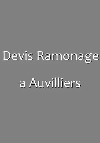 Devis Ramonage a Auvilliers