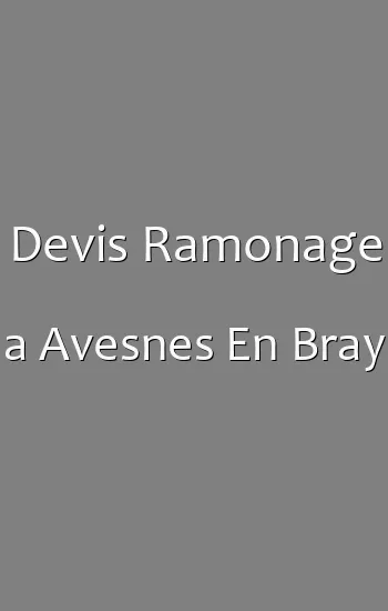 Devis Ramonage a Avesnes En Bray