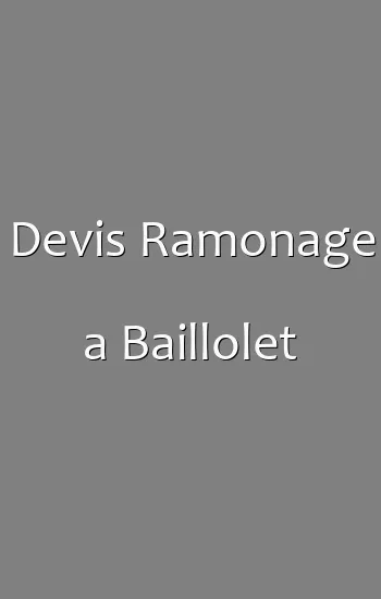 Devis Ramonage a Baillolet