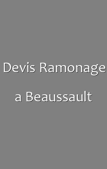 Devis Ramonage a Beaussault