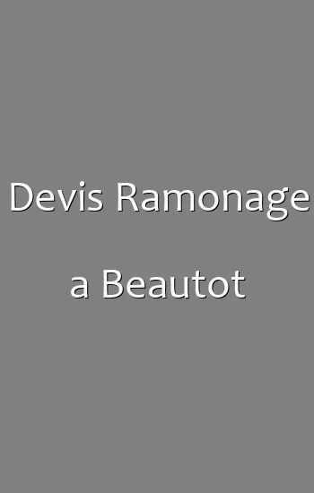 Devis Ramonage a Beautot