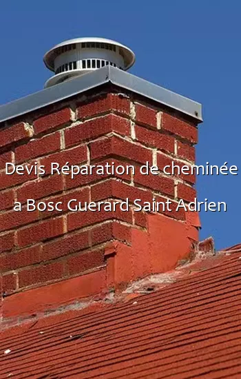 Devis Réparation de cheminée a Bosc Guerard Saint Adrien