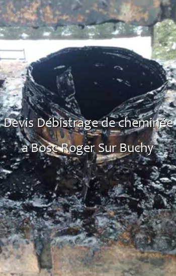 Devis Débistrage de cheminée a Bosc Roger Sur Buchy