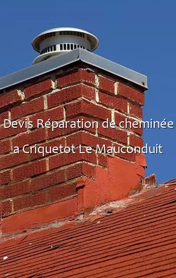Devis Réparation de cheminée a Criquetot Le Mauconduit