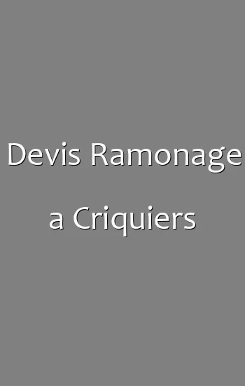 Devis Ramonage a Criquiers