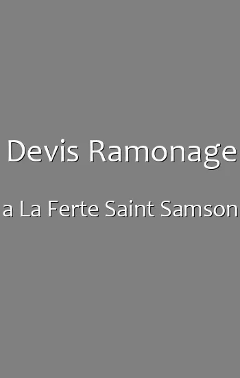 Devis Ramonage a La Ferte Saint Samson