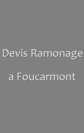 Devis Ramonage a Foucarmont