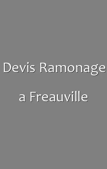 Devis Ramonage a Freauville