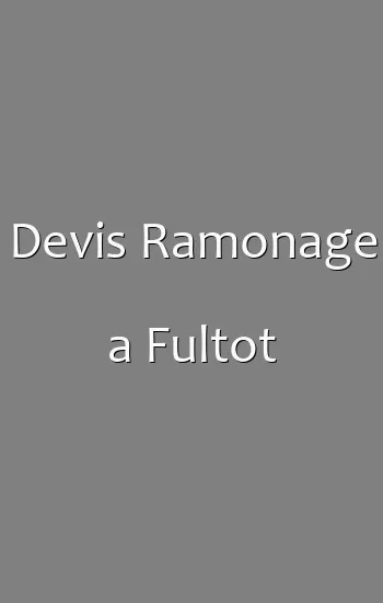 Devis Ramonage a Fultot