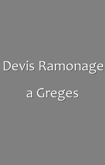 Devis Ramonage a Greges