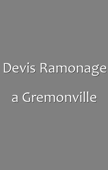 Devis Ramonage a Gremonville