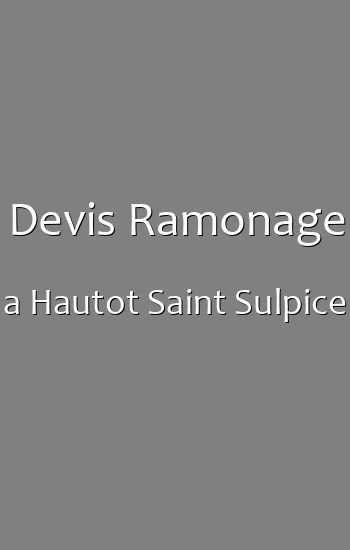 Devis Ramonage a Hautot Saint Sulpice