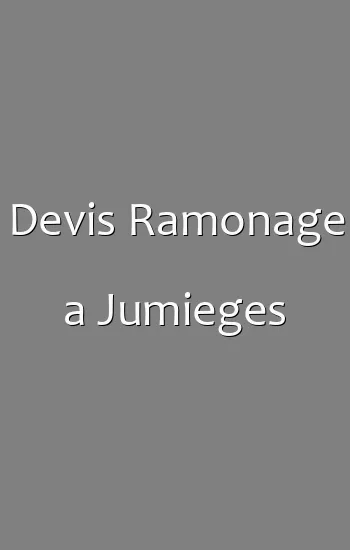 Devis Ramonage a Jumieges