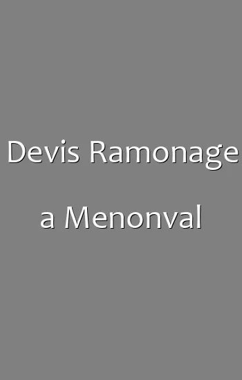 Devis Ramonage a Menonval
