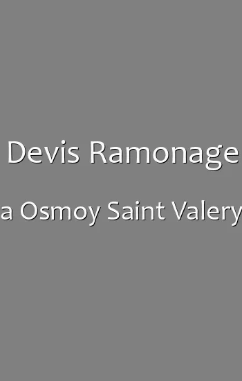 Devis Ramonage a Osmoy Saint Valery
