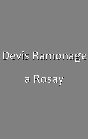 Devis Ramonage a Rosay