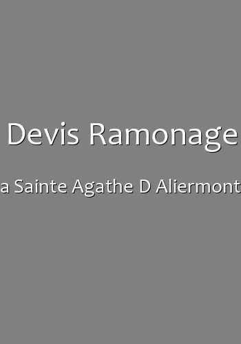 Devis Ramonage a Sainte Agathe D Aliermont