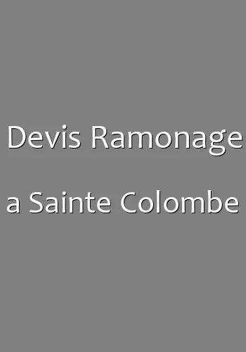 Devis Ramonage a Sainte Colombe