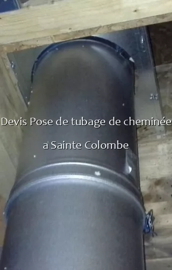 Devis Pose de tubage de cheminée a Sainte Colombe
