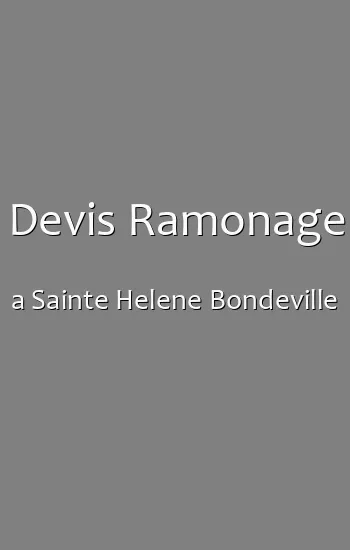 Devis Ramonage a Sainte Helene Bondeville