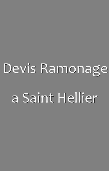 Devis Ramonage a Saint Hellier