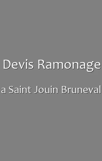 Devis Ramonage a Saint Jouin Bruneval