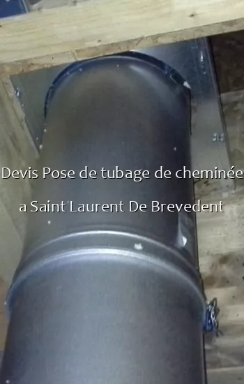 Devis Pose de tubage de cheminée a Saint Laurent De Brevedent