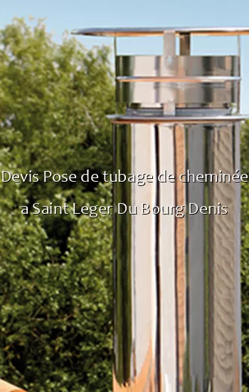 Devis Pose de tubage de cheminée a Saint Leger Du Bourg Denis