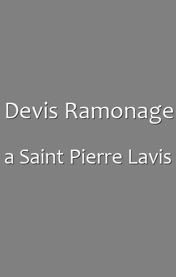 Devis Ramonage a Saint Pierre Lavis