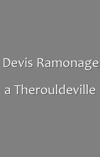 Devis Ramonage a Therouldeville