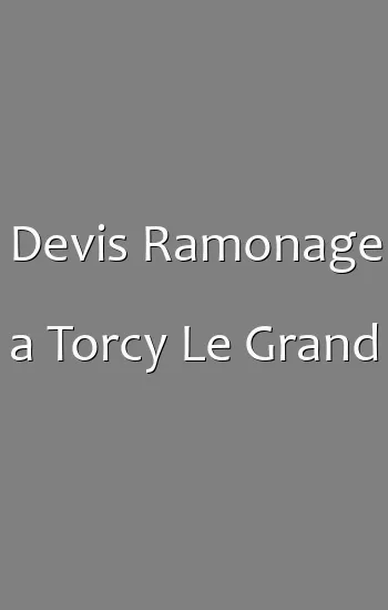 Devis Ramonage a Torcy Le Grand