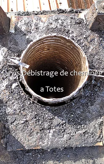 Devis Débistrage de cheminée a Totes